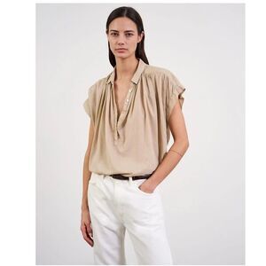 Nili Lotan Normandy Shirt Tunic Top Cotton Kimono Oversized Formal XS NWT 283769